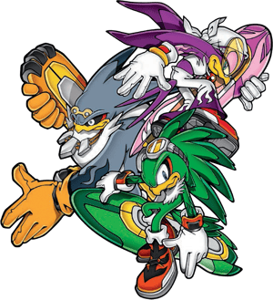 Babylon Rogues (Jet, Wave and Storm - Sonic Riders) AI voice text to speech and AI music cover generator